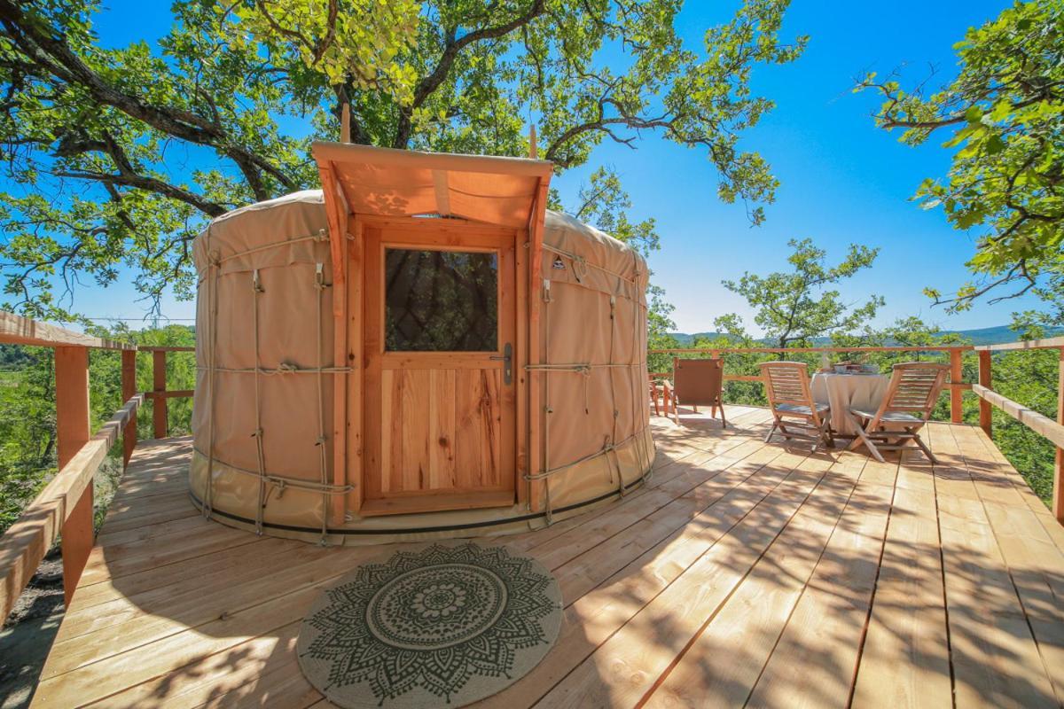 Les Yourtes De Provence Acomodação com café da manhã Saint-Paulet-de-Caisson Quarto foto